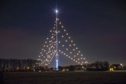 Grootste kerstboom ter wereld - Zendmast, IJsselstein