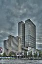 Rotterdam Met donkeren wolken  by Maurice Looyestein thumbnail