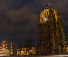 De Oldehove in de avond, Leeuwarden von Chiel Hoekstra
