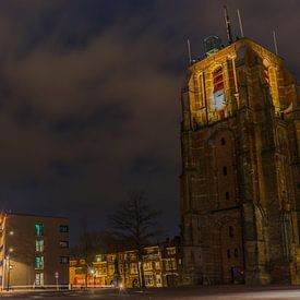 De Oldehove in de avond, Leeuwarden van Chiel Hoekstra