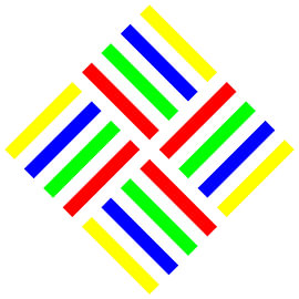 No Crossing | Open | S=2 | Gap=1 | Color=4 | RGBY | Center=Red