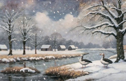 Dutch winter landscape
