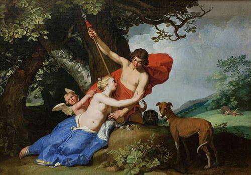 Venus en Adonis - Abraham Bloemaert, 1632