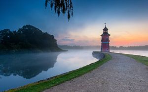 Phare de Moritzburg dans le brouillard