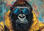Lunettes de soleil Gorilla par Peintures accrocheuses Aperçu