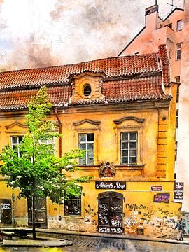 Aquarelle de Prague #Prague sur JBJart Justyna Jaszke