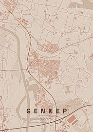 Map of Gennep by Stef van Campen
