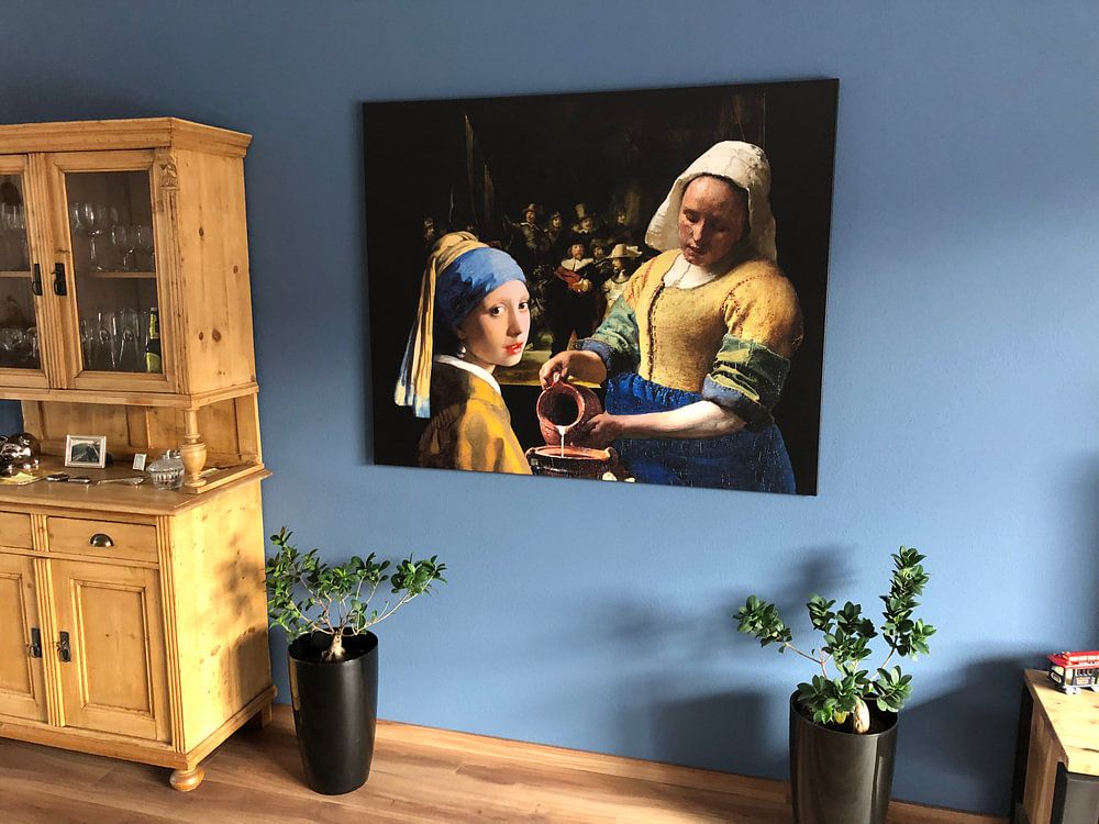la fille à la perle - La laitière - Johannes Vermeer  par Lia Morcus 