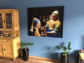 Kundenfoto: Das Mädchen mit dem Perlenohrgehänge - das Milchmädche - Johannes Vermeer von Lia Morcus