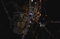 Kaart van Veendam abstract von Maps Are Art Miniaturansicht