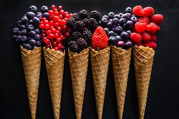 Fruit ice cones, fruit ice cones