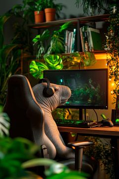 Spelavond in junglestijl van Poster Art Shop