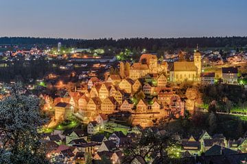 Altensteig bei Nacht von Michael Valjak