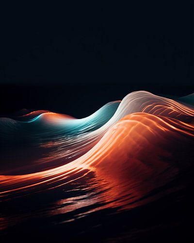 Golden light over the sea