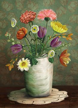 Stilleben Annas Blumen von Anna van Balen