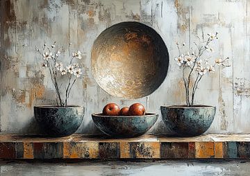 Eternal Calm of Floral Orb van Kunst Kriebels