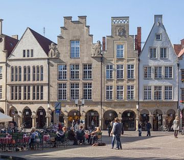 Prinzipalmarkt, gabled houses, Münster, city, Westphalia