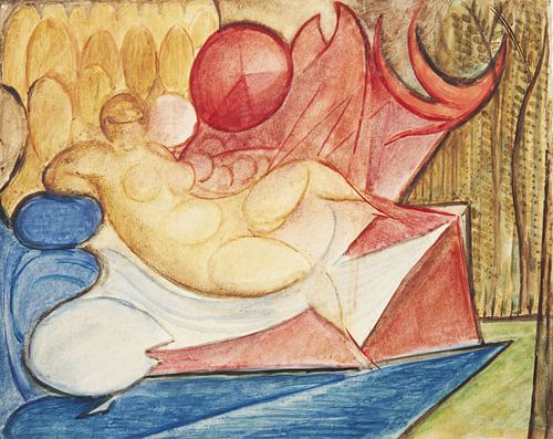 Femme nue et menteuse, Leon Chwistek - 1922