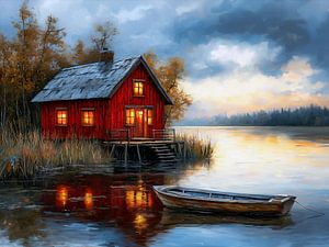 Maison au bord du lac