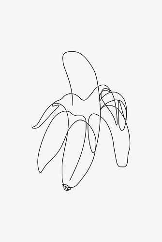 Banana Line Art