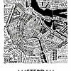 Karte Amsterdam in Worten sur Muurbabbels Typographic Design