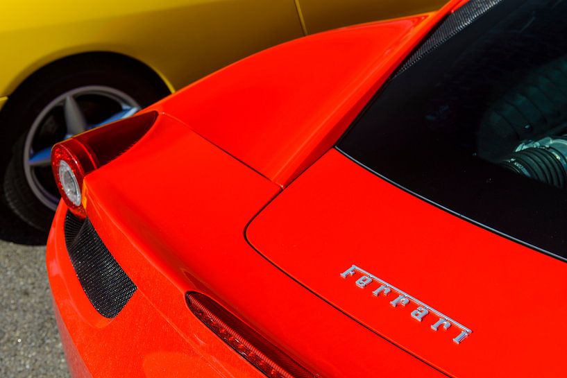 Arrière de la voiture de sport Ferrari 458 Italia par Sjoerd van der Wal Photographie