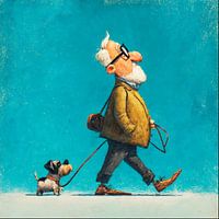 der Mann und sein Hund