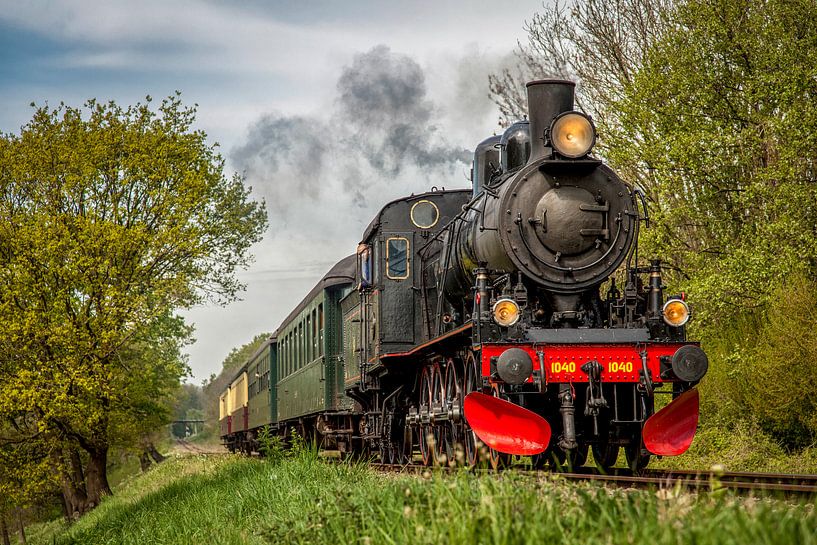 Train à vapeur près de Wijlre par John Kreukniet