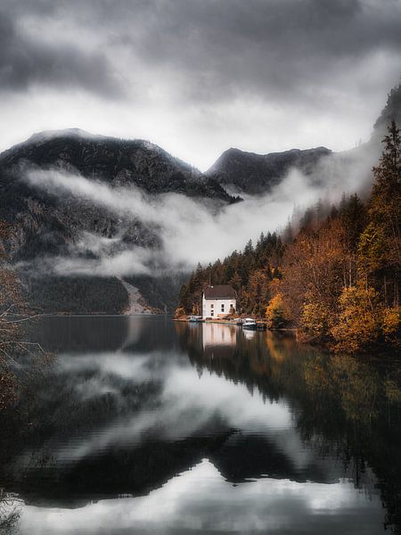 Reflections on an Austrian mountain lake by Daniël de Jong