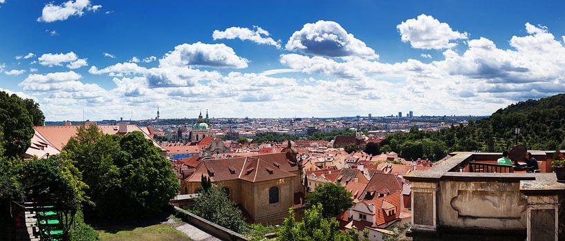 Praag (39megapixel panorama) van Thomas van der Willik