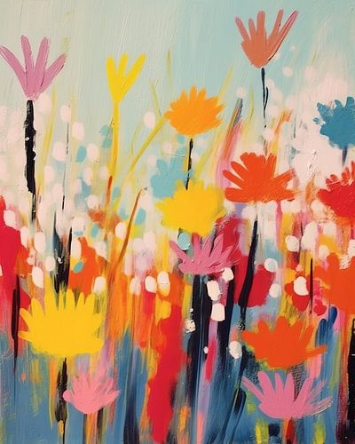 Bunte Blumen "Flower power"