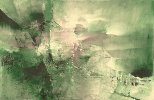 Emerald-green ice in a purple glow by Annette Schmucker