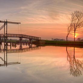 Pont canal de drainage Schildwolde sur John Leeninga