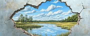 Landschap van OMG Art