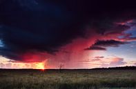 Onweer en zonsondergang van Olha Rohulya thumbnail