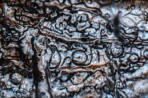 Photo abstraite | Bleu et brun | Fine Art