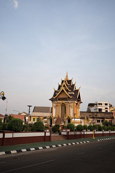 Historic symbol in Pakse square by Frank Photos