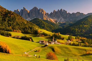 Sunset at Santa Maddalena, Italy by Henk Meijer Photography