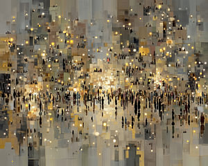 Menschen im Licht | Urban Light Crowd