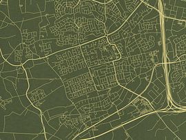 Map of Veldhoven in Green Gold