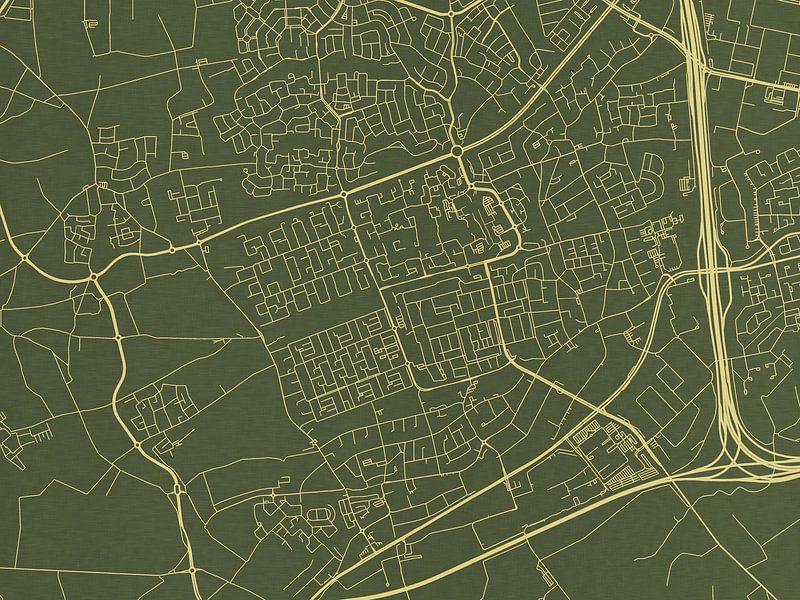 Karte von Veldhoven in Grünes Gold von De Kaartenwinkel