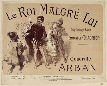 Jules Chéret - Le Roi Malgré Lui (1887) van Peter Balan