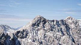 Vue depuis la Zugspitze, le plus haut sommet d'Allemagne