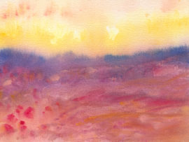 Vibrant Horizons II: Sunrise and Autumn Heath