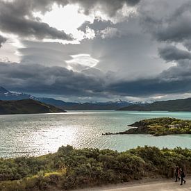 Meer in Patagonie, Chili van Trudy van der Werf