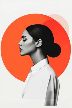Elegance in profile with colours by Poster Art Shop