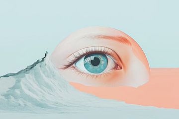 Oog van de Oceaan – Surrealistische Blik op de Elementen van Eva Lee