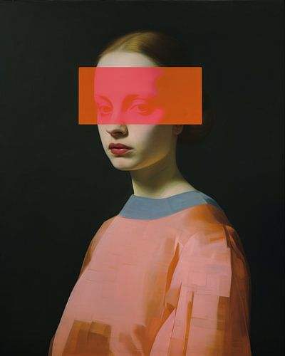 Classic portrait with a touch of neon