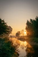 Soleil chaud du matin à l'Aa de Weerijs