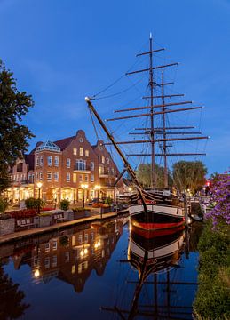 Avond in Papenburg, Duitsland